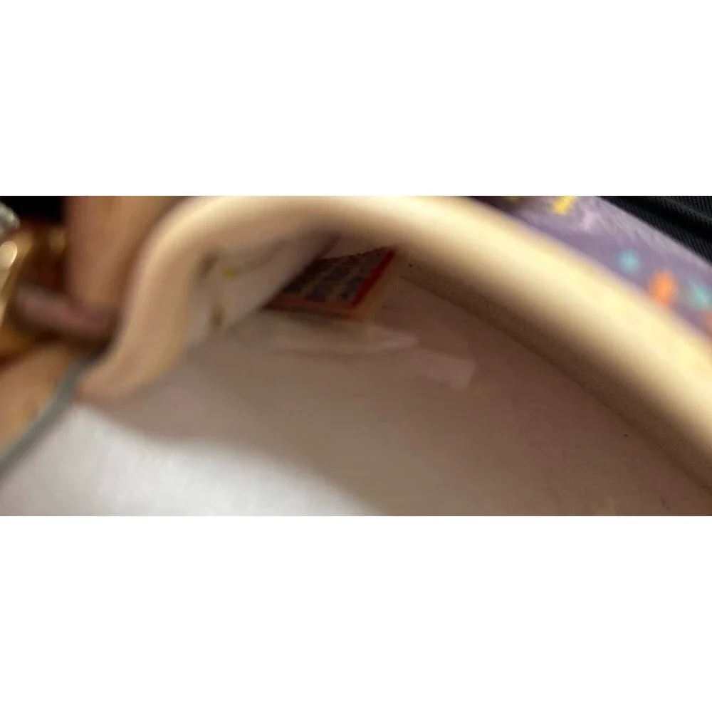 Vintage Dooney and Bourke Wristlet 90s Y2K Retro Boho Lilac colorway hangtag